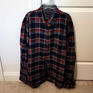 Mens Lands End XL Plaid Flannel - Never Worn